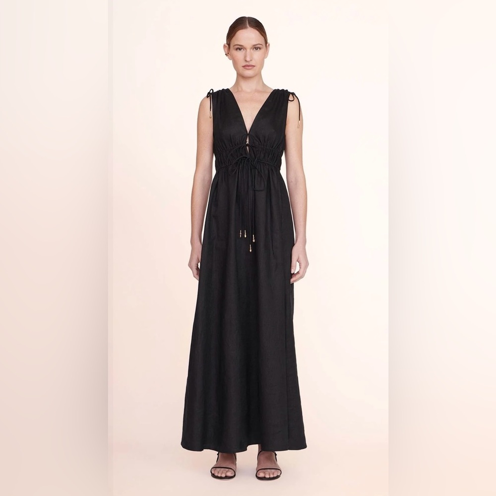 Staud Kendra Linen Maxi Dress